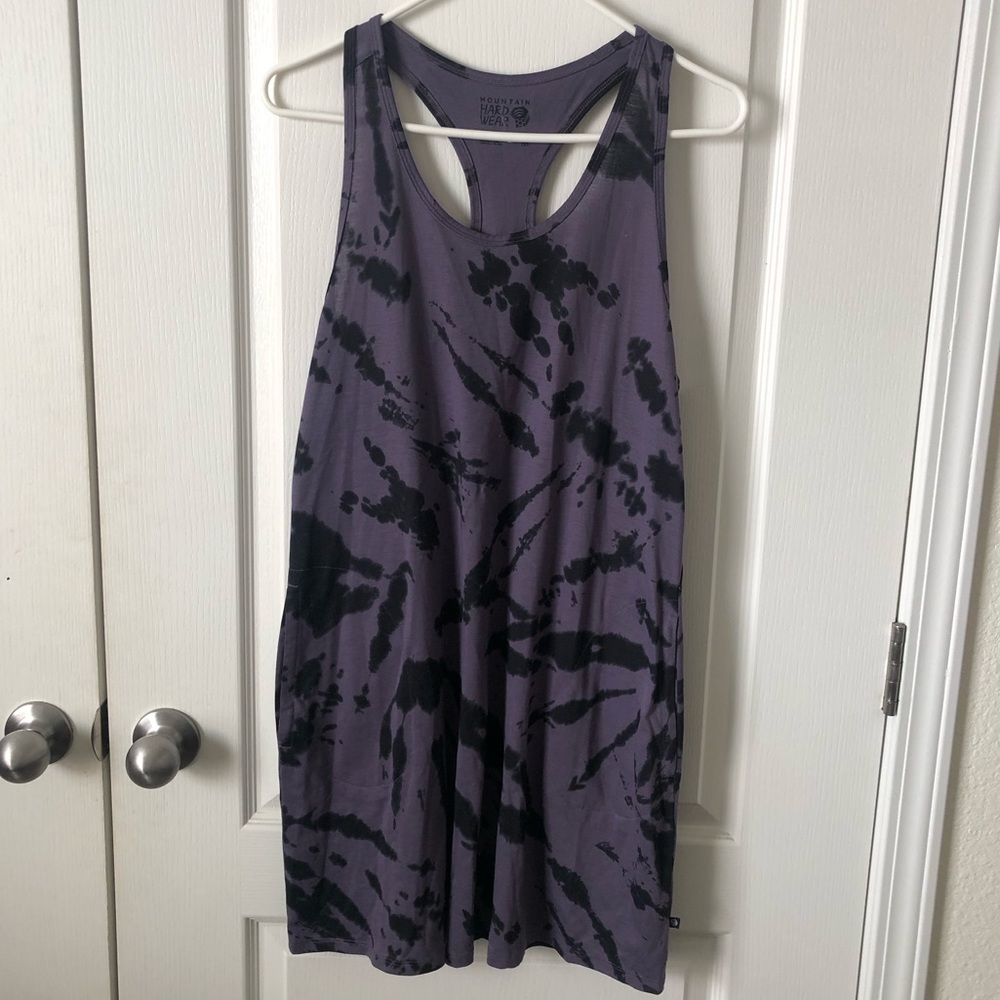 Mountain Hardwear Womens purple tie dye dress